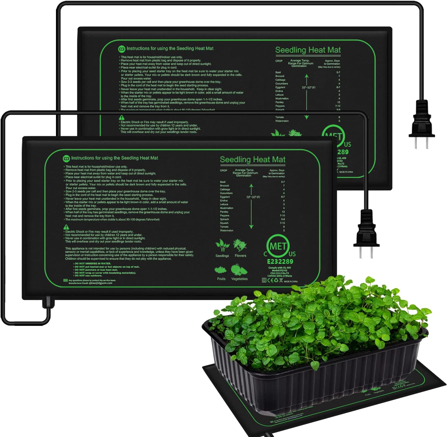 Rooting Gel Clone - 10/25/50CM 묘목 열 매트 실내 식물
